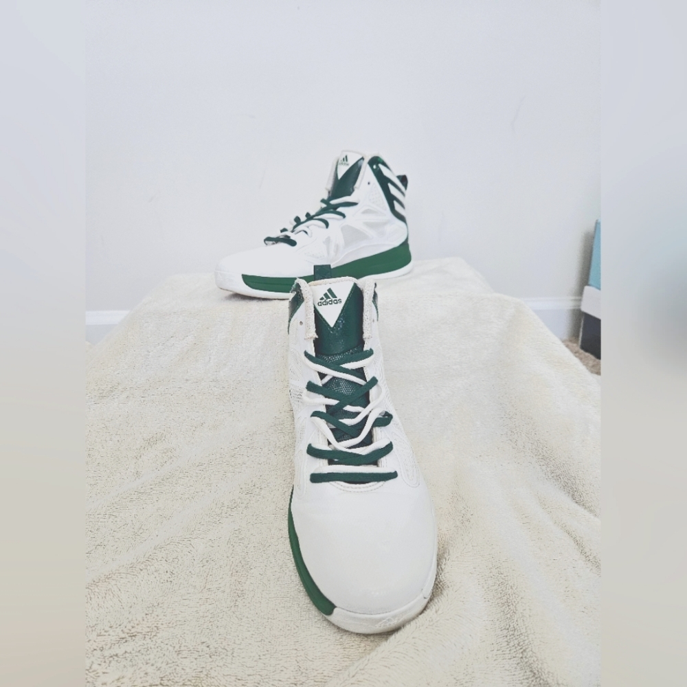 Adidas High Top Basketball Sneakers Sz 10